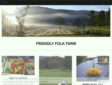 Tablet Screenshot of friendlyfolkfarm.wordpress.com