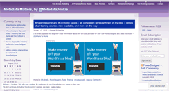 Desktop Screenshot of metadatajunkie.wordpress.com