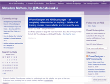Tablet Screenshot of metadatajunkie.wordpress.com
