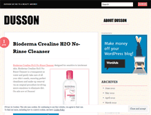 Tablet Screenshot of dusson.wordpress.com
