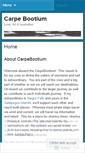 Mobile Screenshot of carpebootium.wordpress.com