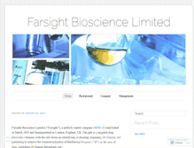 Tablet Screenshot of farsightbioscience.wordpress.com