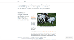Desktop Screenshot of lasergolfrangefinder.wordpress.com