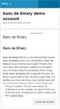 Mobile Screenshot of in.bancdebinarydemoaccount.wordpress.com