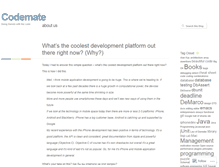 Tablet Screenshot of codemate.wordpress.com