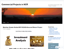 Tablet Screenshot of commercialprojects.wordpress.com