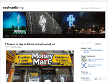 Tablet Screenshot of eastvanliving.wordpress.com