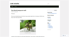 Desktop Screenshot of cutesnacks.wordpress.com