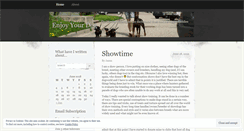 Desktop Screenshot of enjoyyourdog.wordpress.com