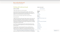 Desktop Screenshot of kayatthekeyboard.wordpress.com