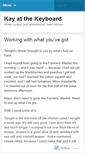 Mobile Screenshot of kayatthekeyboard.wordpress.com
