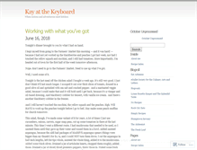 Tablet Screenshot of kayatthekeyboard.wordpress.com