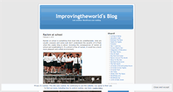 Desktop Screenshot of improvingtheworld.wordpress.com