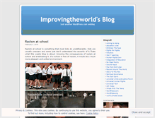 Tablet Screenshot of improvingtheworld.wordpress.com