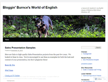 Tablet Screenshot of mrburnce.wordpress.com