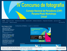 Tablet Screenshot of fotoconcursopanama.wordpress.com