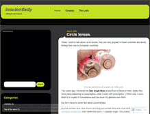 Tablet Screenshot of insolentlady.wordpress.com
