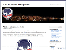 Tablet Screenshot of liceobicentenariomaritimovalparaiso.wordpress.com