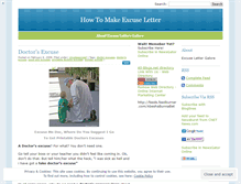 Tablet Screenshot of howtomakeexcuseletter.wordpress.com
