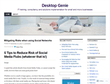 Tablet Screenshot of desktopgenie.wordpress.com