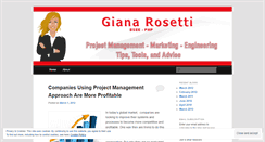 Desktop Screenshot of gianarosetti.wordpress.com