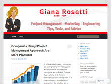 Tablet Screenshot of gianarosetti.wordpress.com