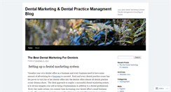Desktop Screenshot of dentalmarketingblog.wordpress.com