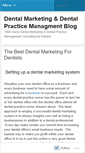 Mobile Screenshot of dentalmarketingblog.wordpress.com