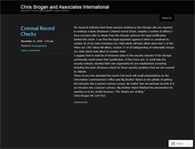 Tablet Screenshot of chrisbroganassociates.wordpress.com