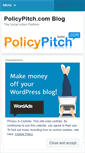 Mobile Screenshot of policypitch.wordpress.com