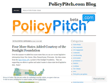 Tablet Screenshot of policypitch.wordpress.com