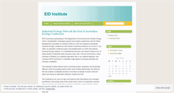 Desktop Screenshot of eidinstitute.wordpress.com