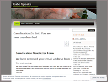 Tablet Screenshot of gabespeaks.wordpress.com