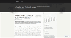 Desktop Screenshot of absoluciondeposiciones.wordpress.com