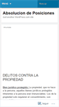 Mobile Screenshot of absoluciondeposiciones.wordpress.com