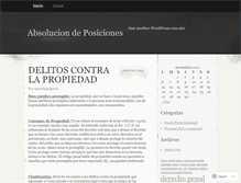 Tablet Screenshot of absoluciondeposiciones.wordpress.com