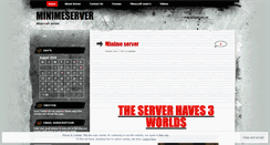 Desktop Screenshot of minimeserver.wordpress.com