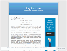 Tablet Screenshot of laylearner.wordpress.com