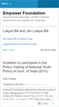 Mobile Screenshot of empowerfoundation.wordpress.com