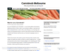 Tablet Screenshot of carrotmobmelbourne.wordpress.com