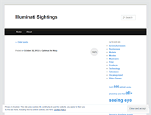 Tablet Screenshot of illuminatisightings.wordpress.com