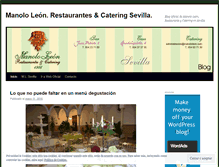 Tablet Screenshot of manololeonsevilla.wordpress.com