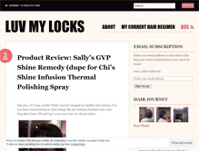 Tablet Screenshot of luvmylocks.wordpress.com