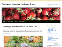 Tablet Screenshot of lovelylocavoreladies.wordpress.com