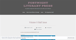 Desktop Screenshot of fortnightlitpress.wordpress.com
