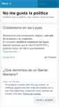 Mobile Screenshot of nomegustalapolitica.wordpress.com