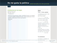 Tablet Screenshot of nomegustalapolitica.wordpress.com