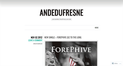 Desktop Screenshot of andedufresne.wordpress.com