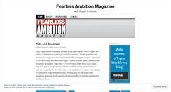 Desktop Screenshot of fearlessambition.wordpress.com