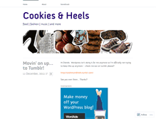 Tablet Screenshot of cookiesandheels.wordpress.com